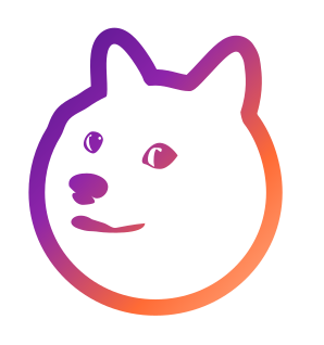 Cosmic doge gradient banner